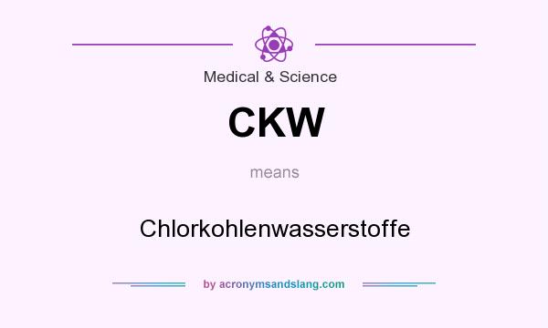 What does CKW mean? It stands for Chlorkohlenwasserstoffe