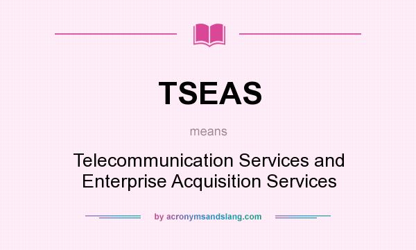 What does TSEAS mean? It stands for Telecommunication Services and Enterprise Acquisition Services