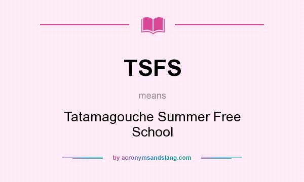 What does TSFS mean? It stands for Tatamagouche Summer Free School
