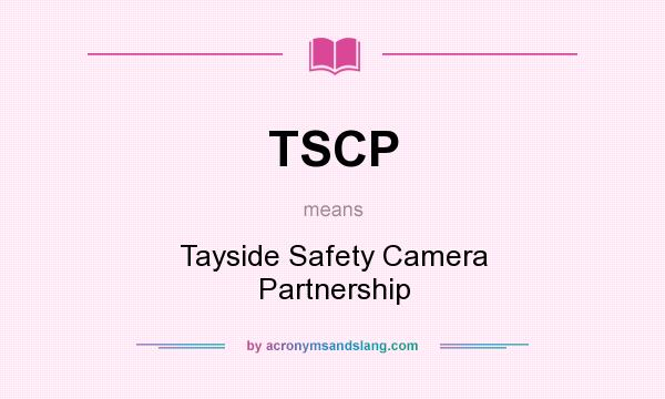 What does TSCP mean? It stands for Tayside Safety Camera Partnership