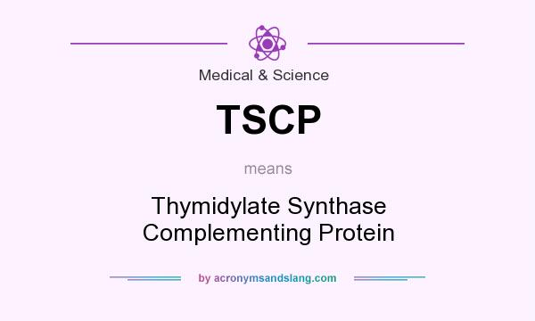 What does TSCP mean? It stands for Thymidylate Synthase Complementing Protein