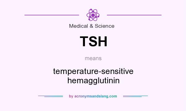 What does TSH mean? It stands for temperature-sensitive hemagglutinin