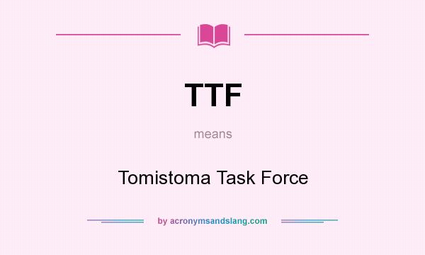 What does TTF mean? It stands for Tomistoma Task Force