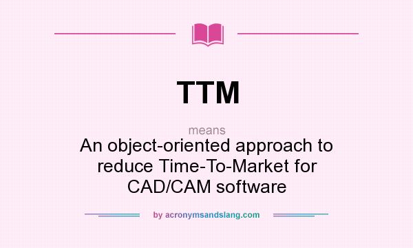 What does TTM mean? It stands for An object-oriented approach to reduce Time-To-Market for CAD/CAM software