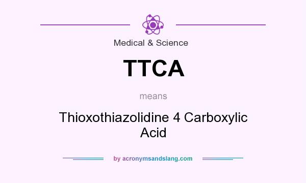 What does TTCA mean? It stands for Thioxothiazolidine 4 Carboxylic Acid