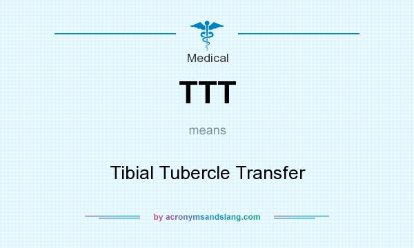 What does TTT mean? It stands for Tibial Tubercle Transfer