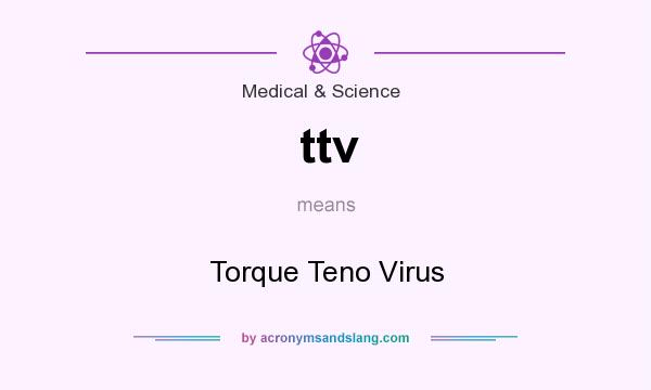 What does ttv mean? It stands for Torque Teno Virus