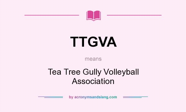 What does TTGVA mean? It stands for Tea Tree Gully Volleyball Association