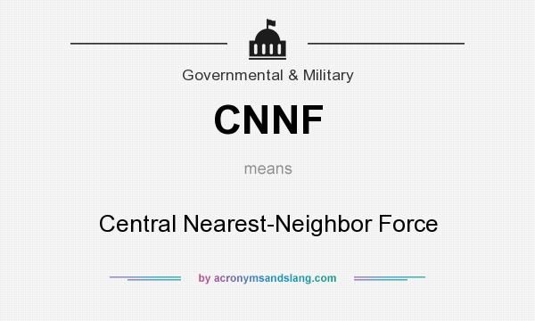 What does CNNF mean? It stands for Central Nearest-Neighbor Force