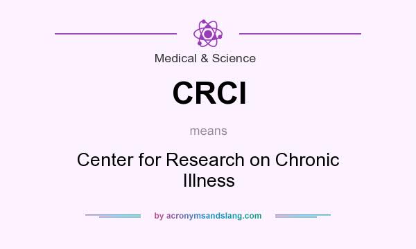 What does CRCI mean? It stands for Center for Research on Chronic Illness