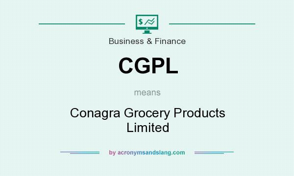 What does CGPL mean? It stands for Conagra Grocery Products Limited