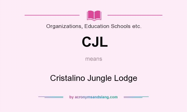 What does CJL mean? It stands for Cristalino Jungle Lodge