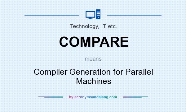What does COMPARE mean? It stands for Compiler Generation for Parallel Machines