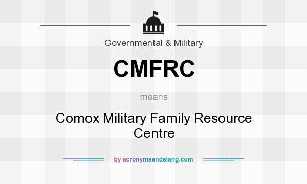 What does CMFRC mean? It stands for Comox Military Family Resource Centre