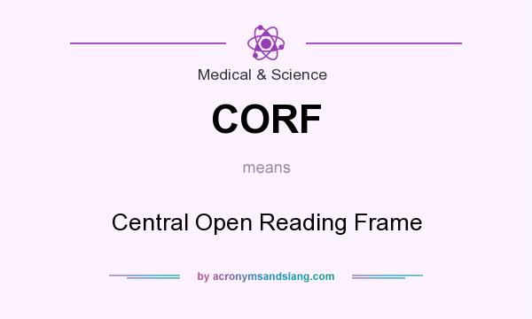 What does CORF mean? It stands for Central Open Reading Frame