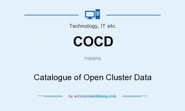What does COCD mean? It stands for Catalogue of Open Cluster Data