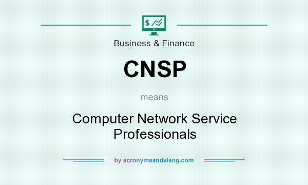 What does CNSP mean? It stands for Computer Network Service Professionals