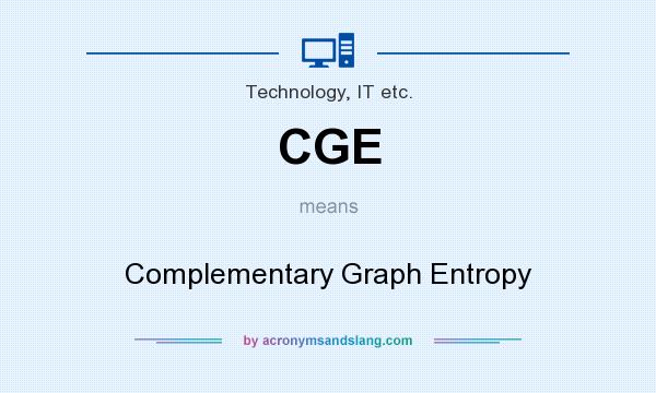 What does CGE mean? It stands for Complementary Graph Entropy