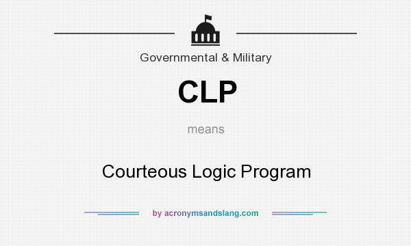 What does CLP mean? It stands for Courteous Logic Program