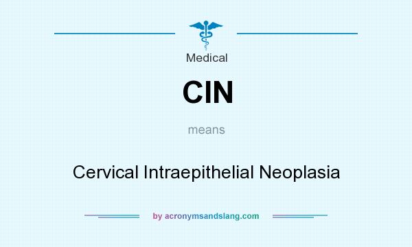 What does CIN mean? It stands for Cervical Intraepithelial Neoplasia