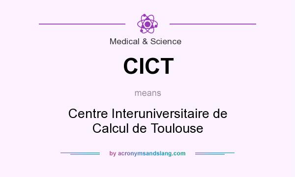 What does CICT mean? It stands for Centre Interuniversitaire de Calcul de Toulouse