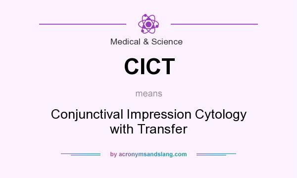 What does CICT mean? It stands for Conjunctival Impression Cytology with Transfer