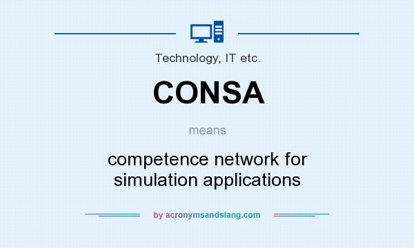 What does CONSA mean? It stands for competence network for simulation applications