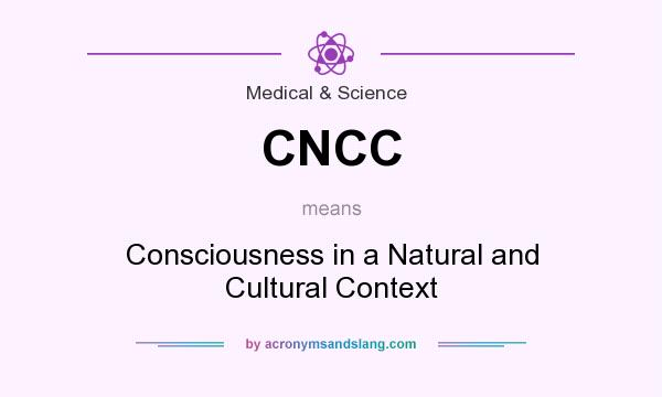 What does CNCC mean? It stands for Consciousness in a Natural and Cultural Context
