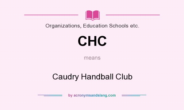 What does CHC mean? It stands for Caudry Handball Club