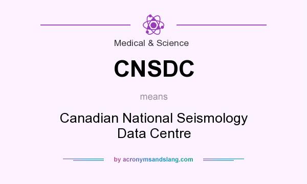 What does CNSDC mean? It stands for Canadian National Seismology Data Centre
