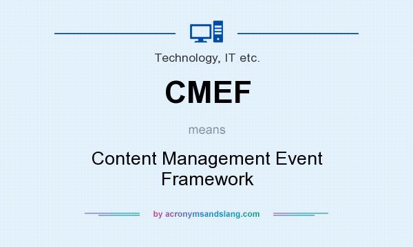 What does CMEF mean? It stands for Content Management Event Framework