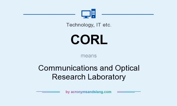 What does CORL mean? It stands for Communications and Optical Research Laboratory