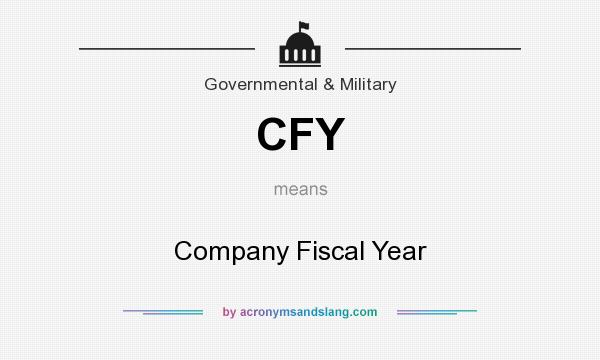 What does CFY mean? It stands for Company Fiscal Year