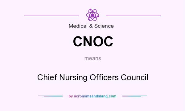 What does CNOC mean? It stands for Chief Nursing Officers Council