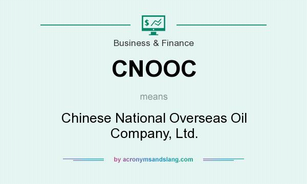 What does CNOOC mean? It stands for Chinese National Overseas Oil Company, Ltd.