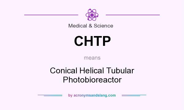 What does CHTP mean? It stands for Conical Helical Tubular Photobioreactor