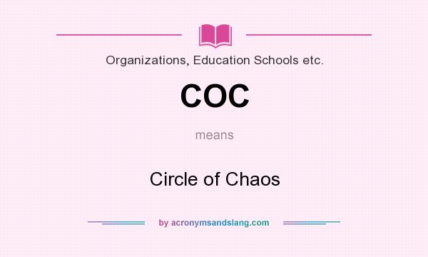 What does COC mean? It stands for Circle of Chaos