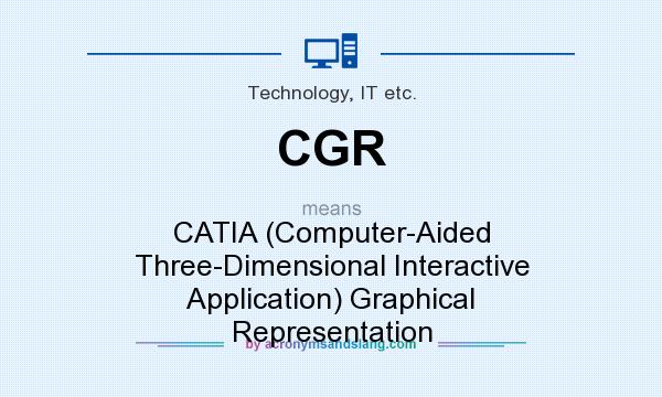 What does CGR mean? It stands for CATIA (Computer-Aided Three-Dimensional Interactive Application) Graphical Representation