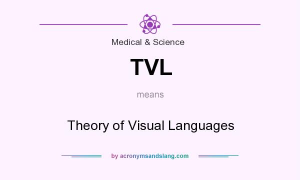 What does TVL mean? It stands for Theory of Visual Languages