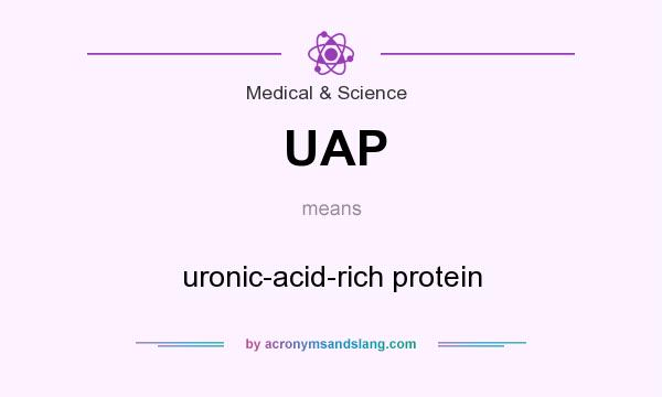 What does UAP mean? It stands for uronic-acid-rich protein