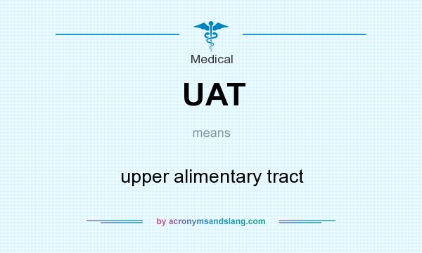 What does UAT mean? It stands for upper alimentary tract