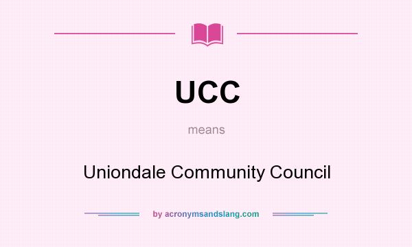 What does UCC mean? It stands for Uniondale Community Council