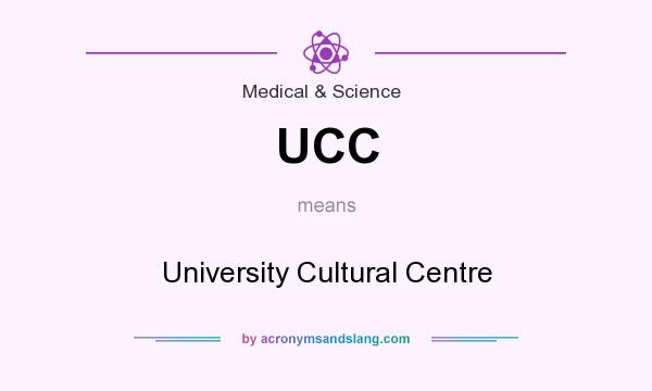 What does UCC mean? It stands for University Cultural Centre