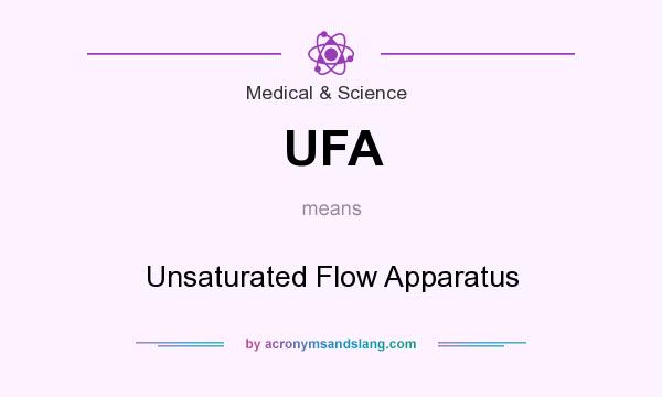 What does UFA mean? It stands for Unsaturated Flow Apparatus