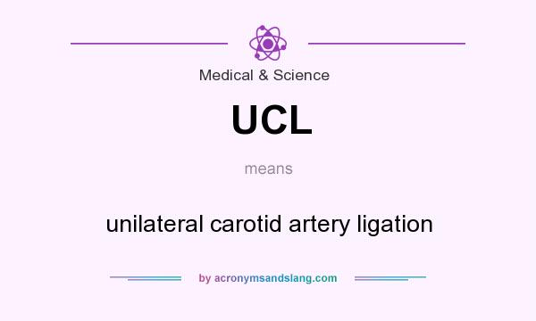 What does UCL mean? It stands for unilateral carotid artery ligation
