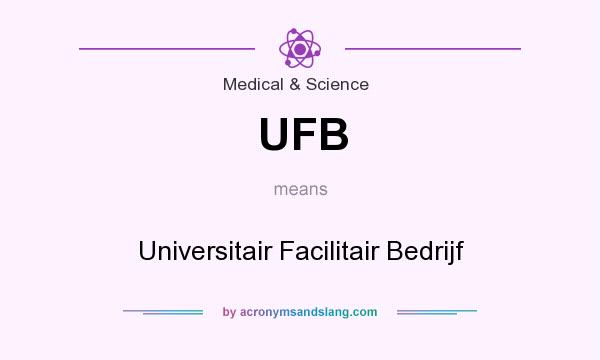 What does UFB mean? It stands for Universitair Facilitair Bedrijf