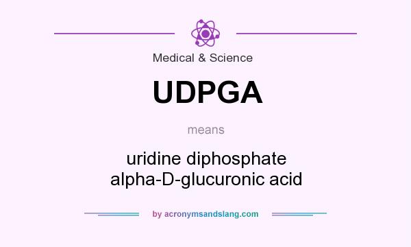 What does UDPGA mean? It stands for uridine diphosphate alpha-D-glucuronic acid