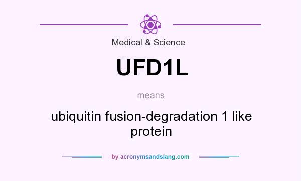 What does UFD1L mean? It stands for ubiquitin fusion-degradation 1 like protein