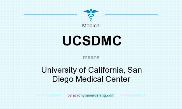 What does UCSDMC mean? It stands for University of California, San Diego Medical Center