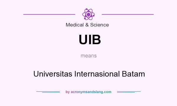 What does UIB mean? It stands for Universitas Internasional Batam